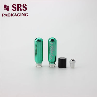 Mua Mẫu nước hoa kim loại màu xanh lá cây cuộn trên chai 4ml với bóng cuộn thép mũ đen sản xuất trực tuyến
