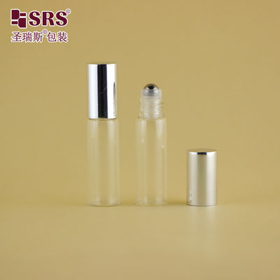 Mua 100% Không bị rò rỉ Glass Roller Ball Bottle Clear 5ML For Essential Oil Perfume sản xuất trực tuyến