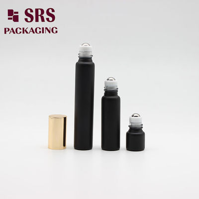 Mua Rõ matte màu đen cuộn trên chai thủy tinh màu 8ml cho nước hoa mùi hương mẫu sản xuất trực tuyến