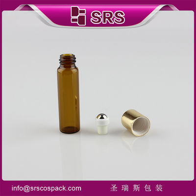 Mua Nhà sản xuất chai quả bóng cuộn thủy tinh 5ml chai màu hổ phách sản xuất trực tuyến