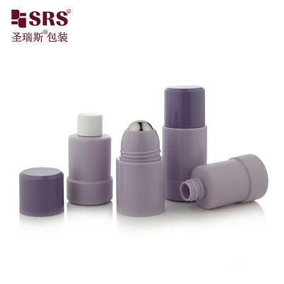Mua RPPE ((P) -50ML Khói thân thiện với môi trường màu tím PP PCR Vòng vít nhựa khi đóng 50ml 75ml chai cuộn nhựa với quả bóng thép không gỉ cho thuốc khử trùng sản xuất trực tuyến