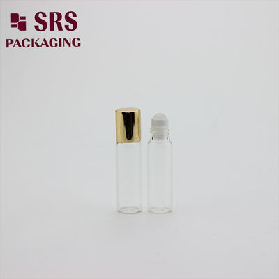 Mua SRS 5ml chai bóng cuộn thủy tinh màu sáng với nắp nhôm vàng sản xuất trực tuyến
