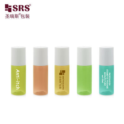 Mua 18-15ml 20ml Amber PET Cosmetic Roller Bottle With White Cap sản xuất trực tuyến