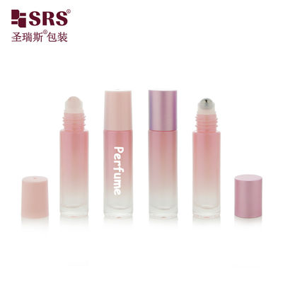 Mua BLPM-10ml Pink Empty Roller Ball Vial Container In Cylindrical Round Shape For Perfume Oil Botol mỹ phẩm với Rose Quartz Roller Ball sản xuất trực tuyến
