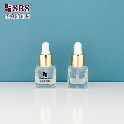 Mua D392-8ml Phòng thí nghiệm hình vuông Hạch kính rỗng chai nhỏ giọt với Black Silkscreen in Logo tùy chỉnh sản xuất trực tuyến