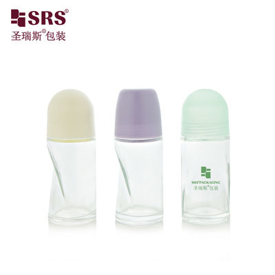 Mua BLPG-B-50ml Empty round Clear glass personal care roll bottle vial container with pP massage ball sản xuất trực tuyến