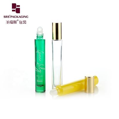Mua 10ml chai thủy tinh lăn tường dày với nắp kim loại sáng bóng và bề mặt đông lạnh cho dầu thiết yếu màu tùy chỉnh sản xuất trực tuyến