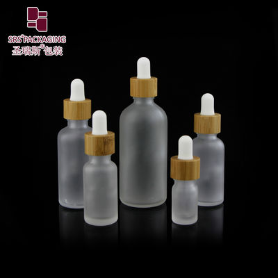 Mua Nhập sẵn dầu thiết yếu đông lạnh Empty Packaging 15ml 30ml 50ml 100ml Bamboo Dropper Bottle sản xuất trực tuyến