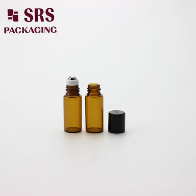 Mua SRS bán buôn nước hoa rỗng 3ml mini thủy tinh màu hổ phách quả bóng cuộn sản xuất trực tuyến
