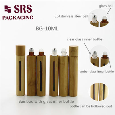 Mua SRS Real Bamboo Cosmetic Perfume Glass Roll On Bottle 8ml 10ml 15ml sản xuất trực tuyến
