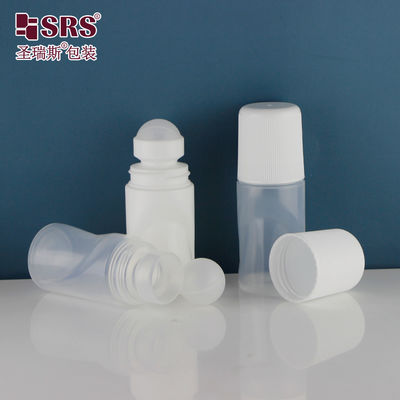 Mua RPPB-50ml White Roll On Aromatherapy Bottles trống rõ ràng với nắp vít trắng sản xuất trực tuyến
