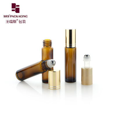 chai bóng cuộn thủy tinh có thể tùy chỉnh cho chăm sóc da và mỹ phẩm với nút chống rò rỉ