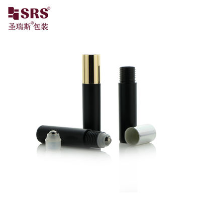 10ml Frosted Black Roller Bottle for Perfume Empty Eye Serum Roll on Bottle with Metal Roller Ball Sản xuất bán hàng