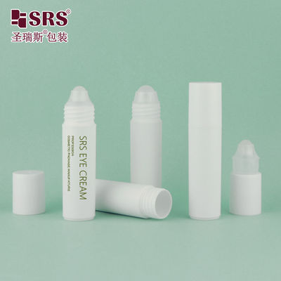 20ml White Plastic Roll On Bottle cho tinh dầu hoặc nước hoa có vít trên nắp và bề mặt mịn
