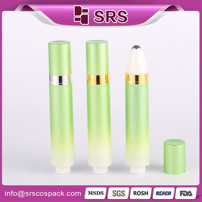 Desigh mới 1/3 oz 10ml kem mắt cuộn trên chai với bơm xuân bên ngoài