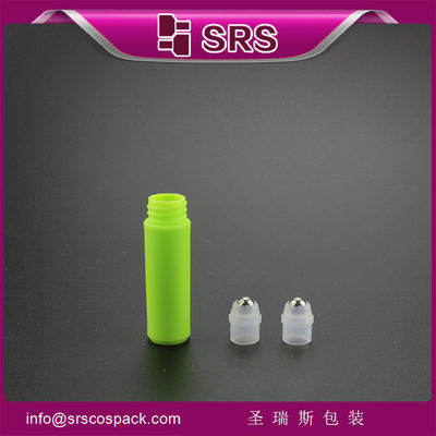 Nhựa màu xanh lá cây cuộn trên chai với con dấu an toàn loại dược phẩm chống rò rỉ 5ml nước hoa cuộn chai