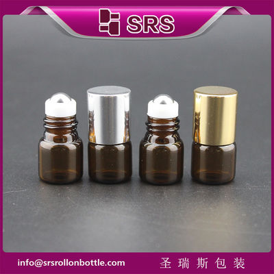 chai cuộn thủy tinh nhà sản xuất và cuộn thủy tinh màu hổ phách 1ml trên bút cho quả bóng thép