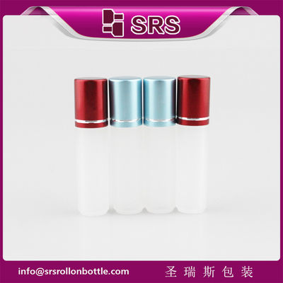 Mini dễ thương 3ml nhựa cuộn trên chai, 3ml trống chai cuộn với nắp nhôm