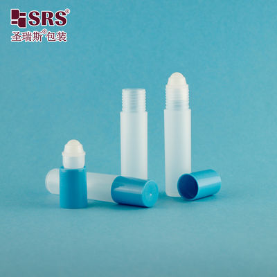 Mượt hoàn thiện 10ml Nhựa cuộn trên chai trong nhiều màu sắc với cuộn trên nắp cho tinh dầu và nước hoa