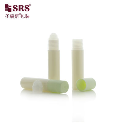 10ml chai cuộn màu xanh lá cây Cap trắng cho tinh dầu / nước hoa có kết thúc mịn
