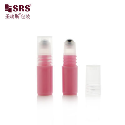 RPPH-3ML Dưa hấu màu hồng Mini Size Sample Test Bottles With Metal Roller Ball Slim Cap For Travel Size Nước hoa