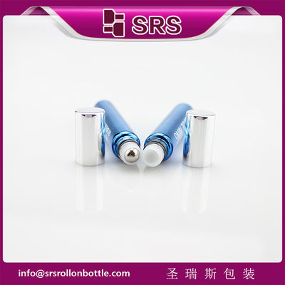 SRS 10ml cuộn thủy tinh màu xanh trên chai với nắp nhôm bạc