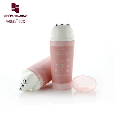 D50mm màu hồng PE ống cuộn bóng hình bầu dục cho massage cuộn cổ