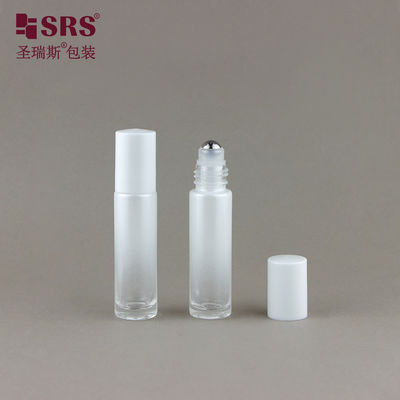 BLPM-10ML chai cuộn thủy tinh đáy dày màu trắng cho dầu da