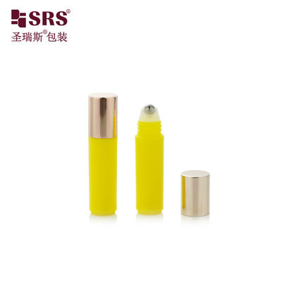 RPA ((S) - 2ML bóng sáng màu vàng tròn nước hoa cuộn với nắp vàng hồng