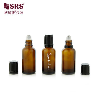 BLPF-30ML chai thủy tinh lăn Amber rỗng chống tia UV với nắp chống trẻ em