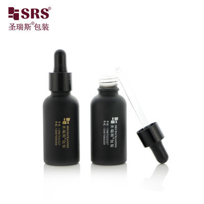 Đen nhựa nhỏ giọt chai kính 5ml 10ml 15ml 20ml 30ml 50ml 100ml Cho dầu