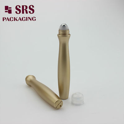 Bao bì SRS kem mắt nhựa rỗng màu vàng 15ml cuộn trên chai