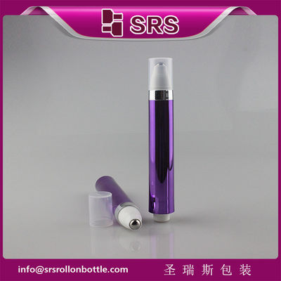 SRS 15ml kem mắt màu tím trống không khí cuộn trên chai