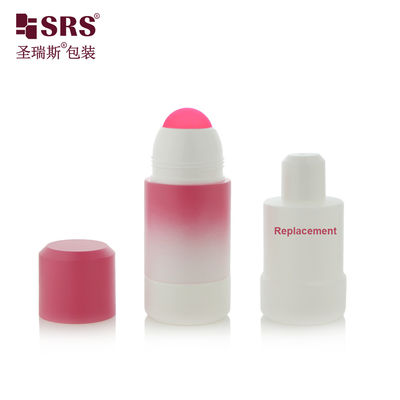 RPPE ((P) -75ml Hỗn dạng vòng vít Mũ loại Đường nghiêng màu hồng Cuộn trên chai Để Gel làm dịu với quả bóng nhựa màu hồng