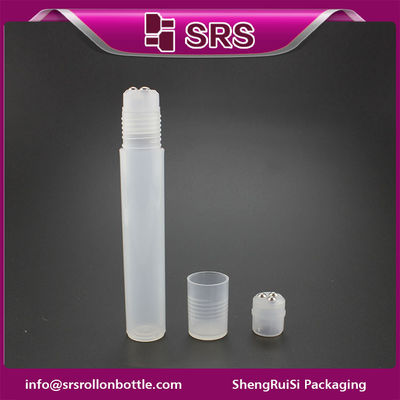 Cosmetic trống đá chai nhựa 15ml với ba quả bóng cuộn thép