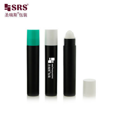 Bề mặt đông lạnh 20ml chai nhựa lăn thân thiện với môi trường rỗng với nút vít và nắp xanh cho mỹ phẩm