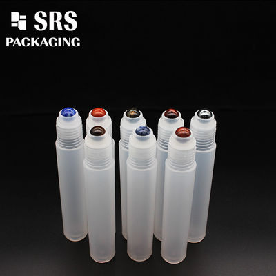 SRS chai nhựa nhựa 15ml rỗng mỹ phẩm với quả bóng cuộn màu