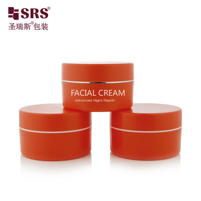 SRSJK-100G SẢN XUẤT MÀU SẮC Màu cam SIÊU CẤP VỚI VÒI Vàng Lô logo màu trắng in logo cho kem và kem dưỡng ẩm