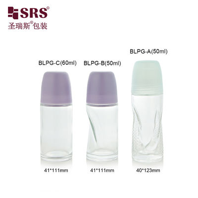 Customizable Dome Glossy Cap Option Glass Roll On Bottle with Free Stock Sample