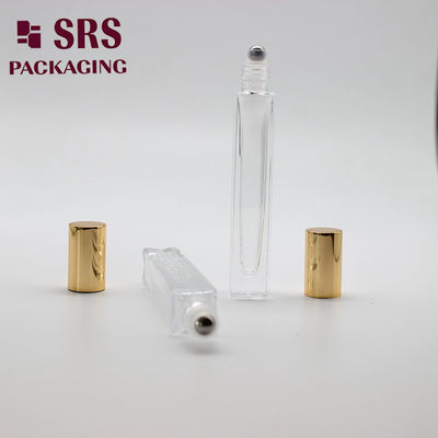 SRS mỹ phẩm hình vuông màu sắc rõ ràng chai bóng cuộn kính 10ml