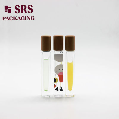 SRS trống Custom Glass Roll On chai 10ml với hình vuông tường dày