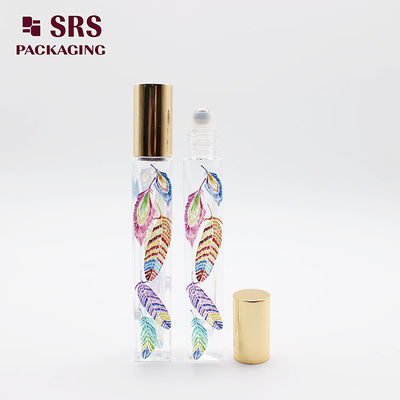 Cosmetic Clear Color Glass Roll On Bottle 10ml cho dầu thơm