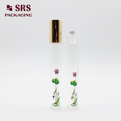 SRS thẩm mỹ màu sắc trong suốt cuộn trên chai kính dầu nước hoa 10ml