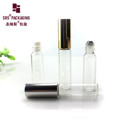 Kính mỹ phẩm trống, vòng, màu sắc trong suốt, miếng nước hoa trên chai 5 ml