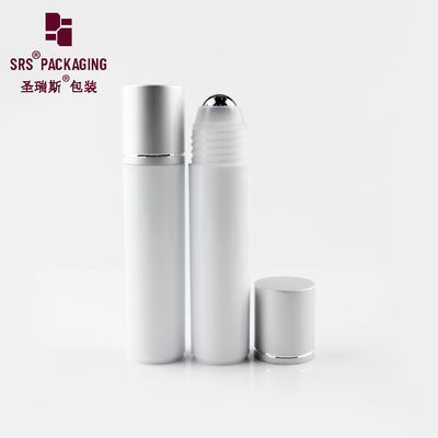 bán buôn sản phẩm mỹ phẩm màu trắng hình tròn chai bóng cuộn nhựa 30ml