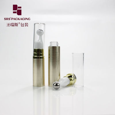 Nhựa rỗng mỹ phẩm màu vàng 5ml 10ml 12ml 15ml mini mắt kem chai cuộn