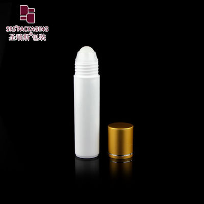 SRS bao bì màu trắng hình tròn dạng rỗng mỹ phẩm 30ml cuộn nhựa trên chai