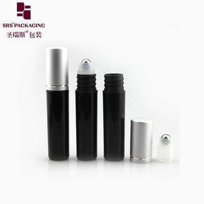 RPA-5ML chai cuộn màu đen kết thúc băng có sẵn 5ml thùng chứa bóng cuộn có nắp vít bằng thép