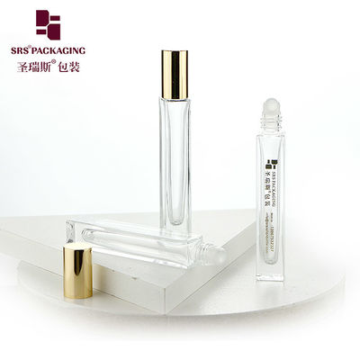 GB2-10ml chai nước hoa kính rỗng với logo dán hotstamping mũ vàng nhôm