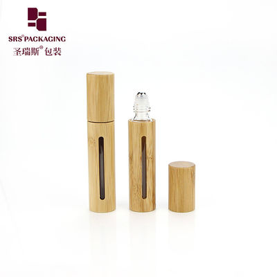 Biodegradable 10ML Rô-lô Bamboo Roll On Với Mũi Bamboo Rỗng Bên trong chai thủy tinh